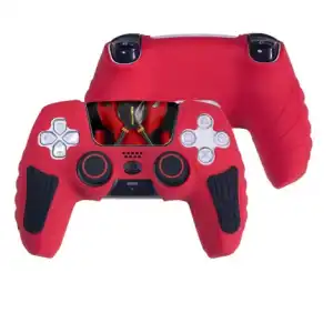 Funda de silicona para mando Dualsense PS5 + funda de joysticks + cubierta protectora del táctil miniatura 5