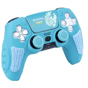 Funda de silicona para mando Dualsense PS5 + funda de joysticks + cubierta protectora del táctil miniatura 4