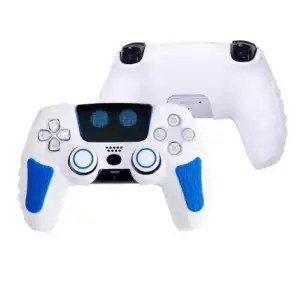 Funda de silicona para mando Dualsense PS5 + funda de joysticks + cubierta protectora del táctil miniatura 1